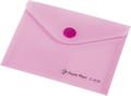 Document holder bag, A6, PP, snap, 160 micron, PANTA PLAST, pastel pink